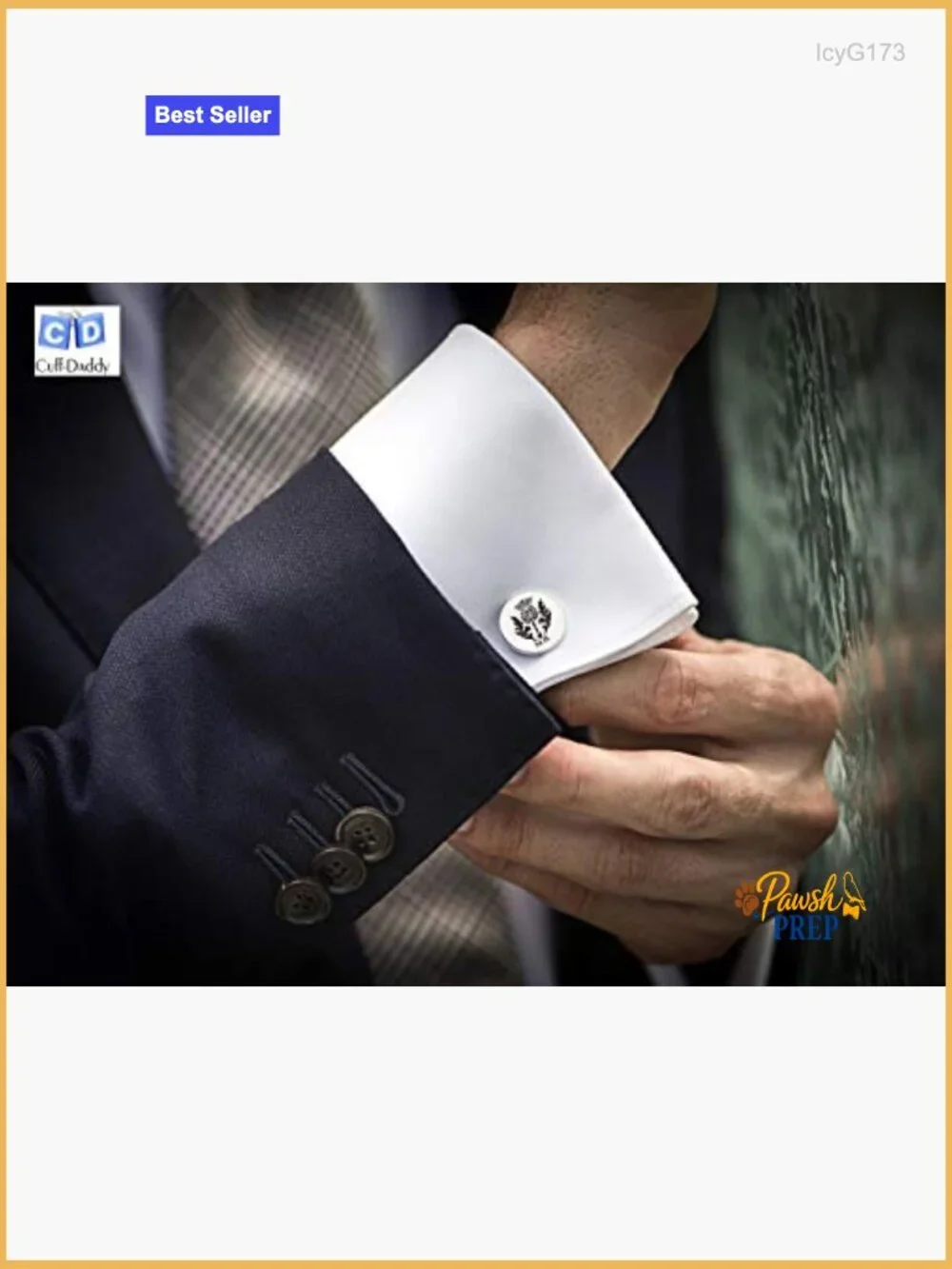 Gold Chinese Dragon Cufflinks with Presentation Box for Men